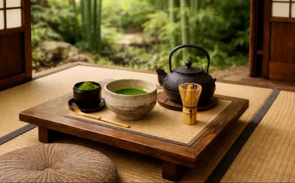 The Japanese matcha tea ceremony
